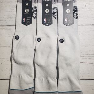 Stance Brooklyn Nets Men's Socks New Large (9-12)
